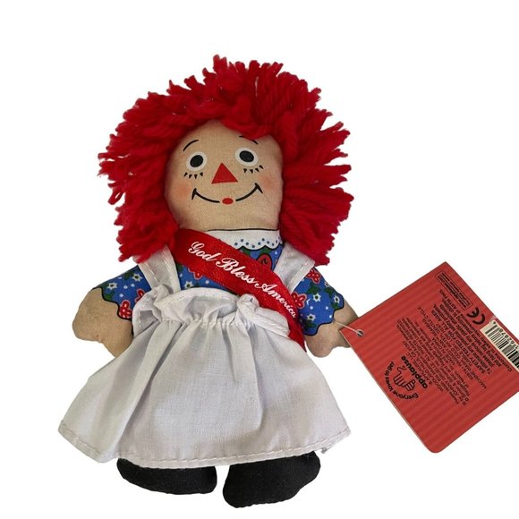 Vintage Applause Raggedy Ann & Raggedy Andy God Bless America Soft Rag Doll 12" - Picture 2 of 8